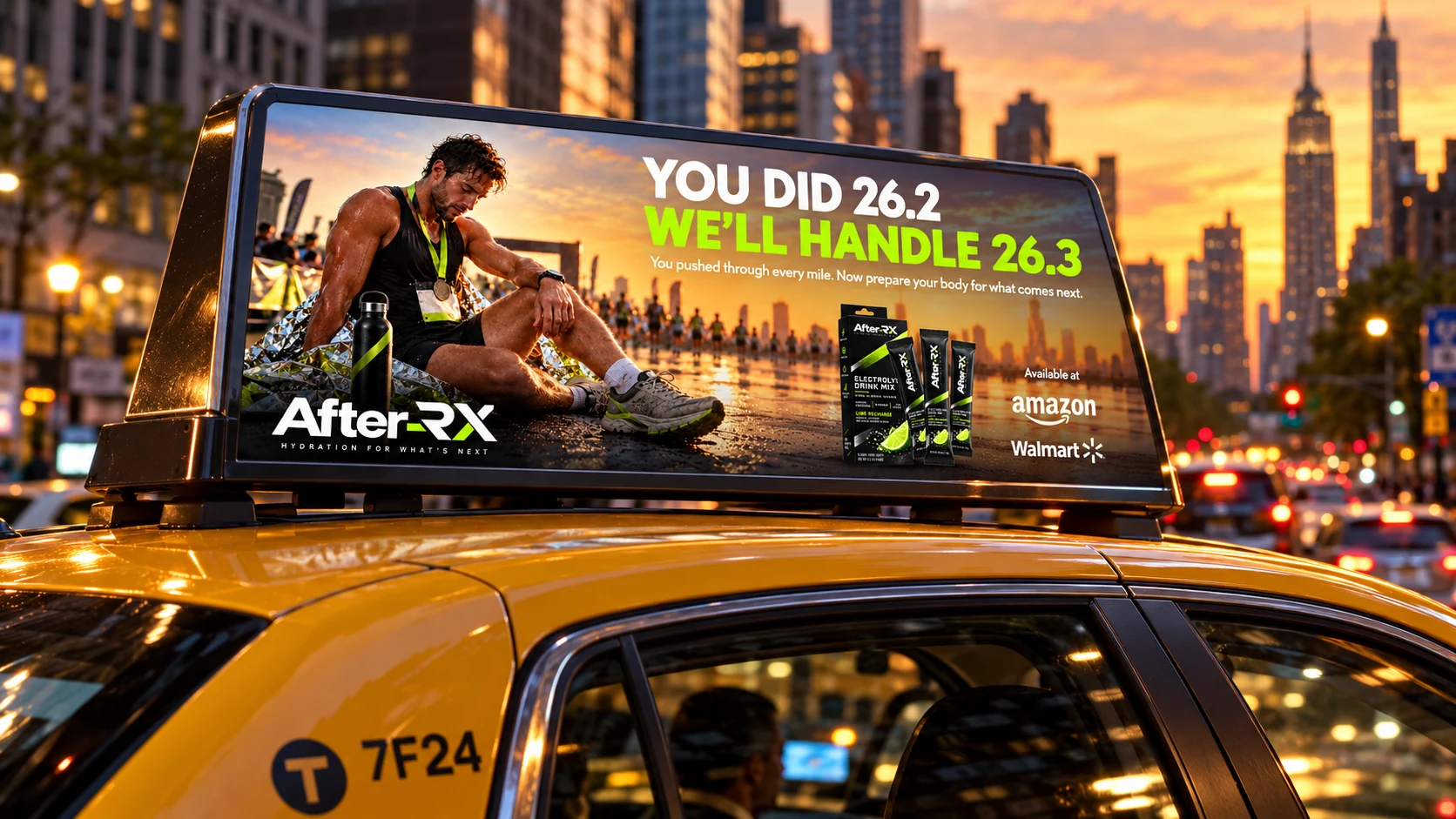 After-RX — Taxi-top campaign