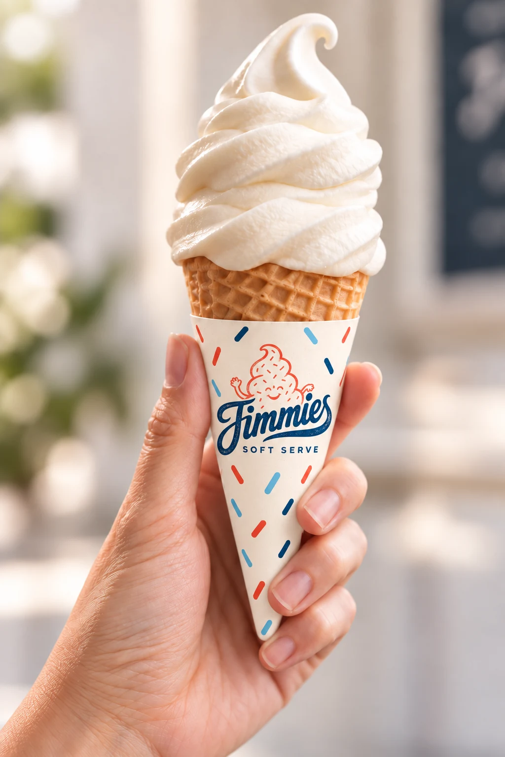 Jimmies Soft Serve — Product and packaging