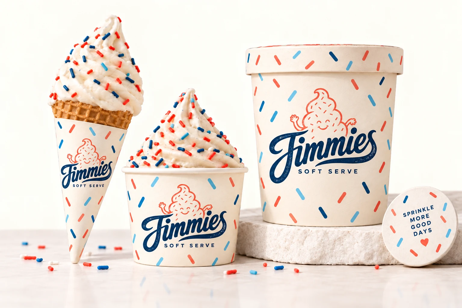 Jimmies Soft Serve — Identity / Packaging / Digital