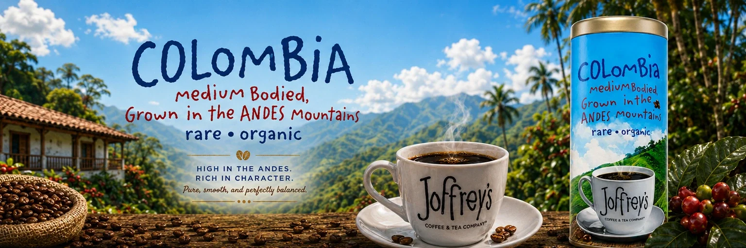 Joffrey’s — Colombia coffee packaging