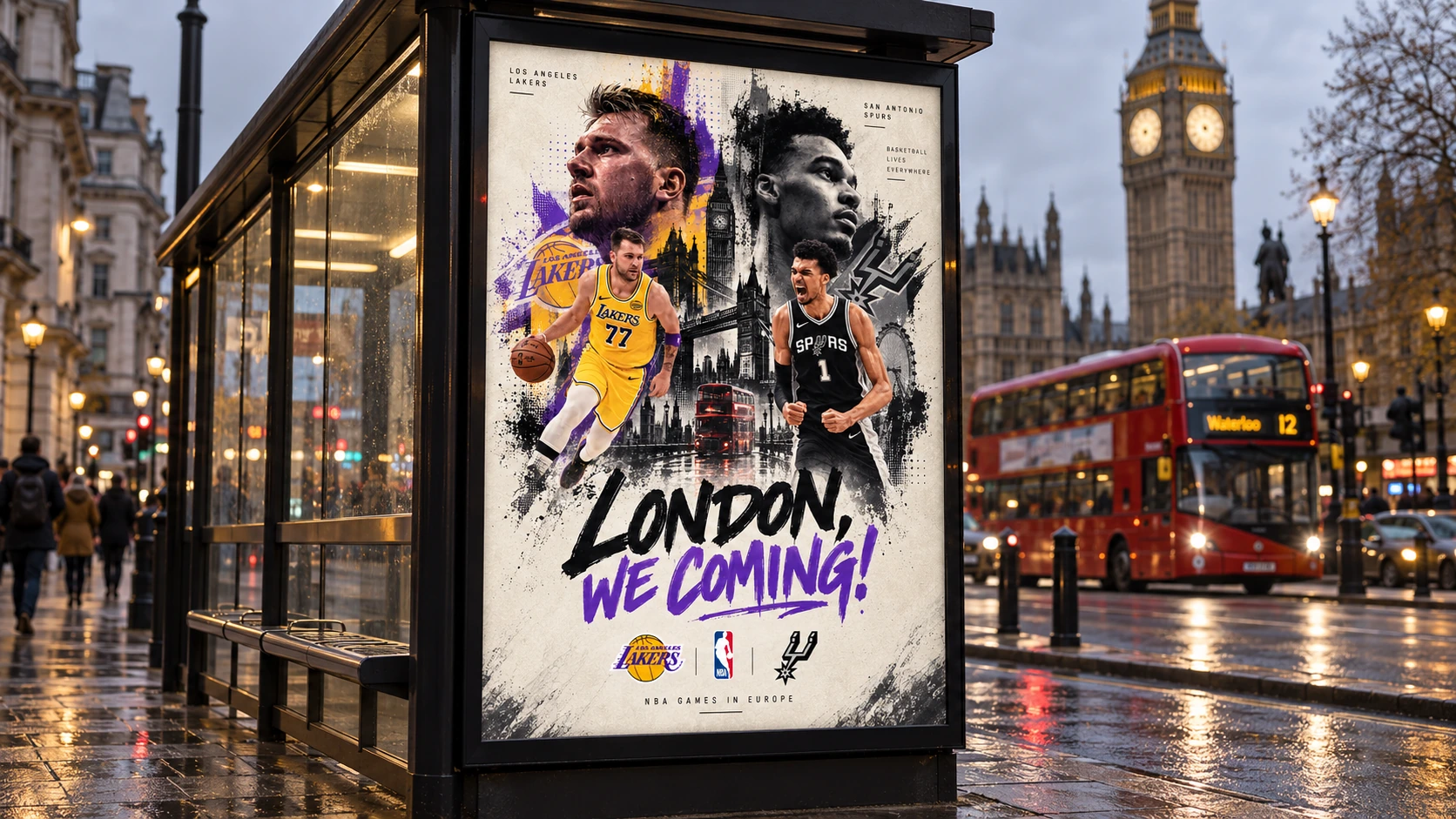 London, We Coming! — Bus shelter campaign