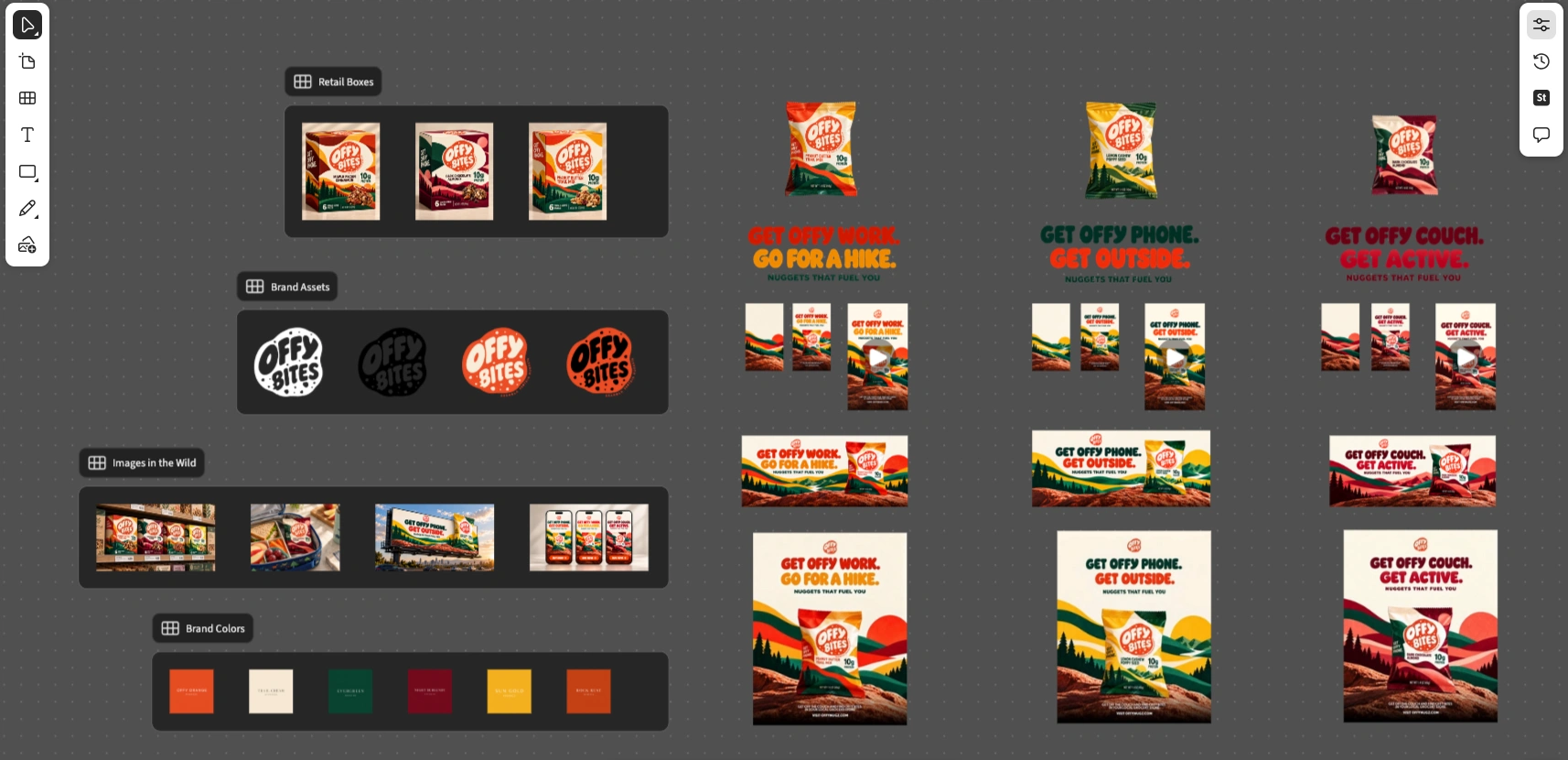 OFFY BITES / Get OFFY Campaign — Workflow board