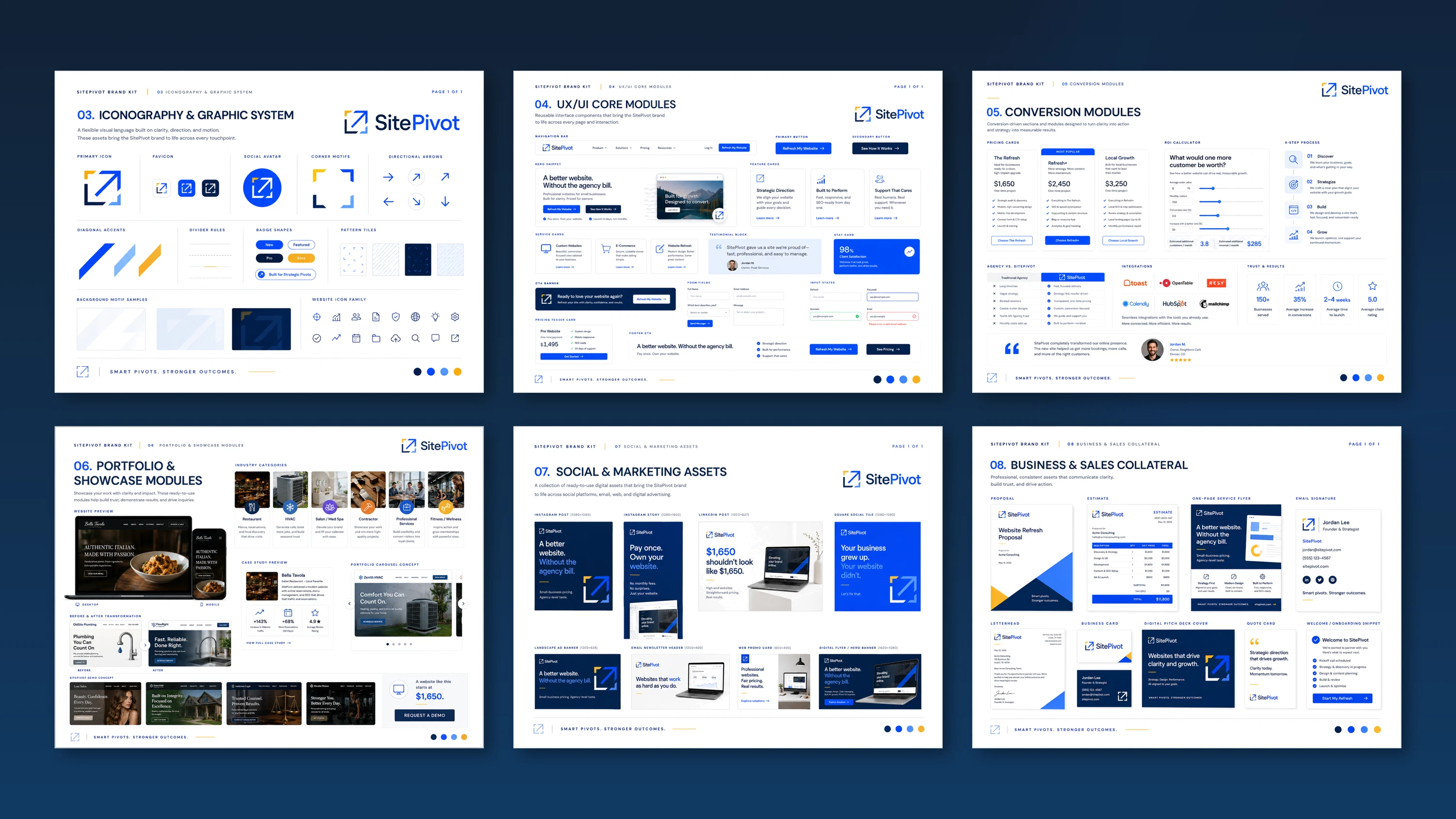 SitePivot — Brand and website system