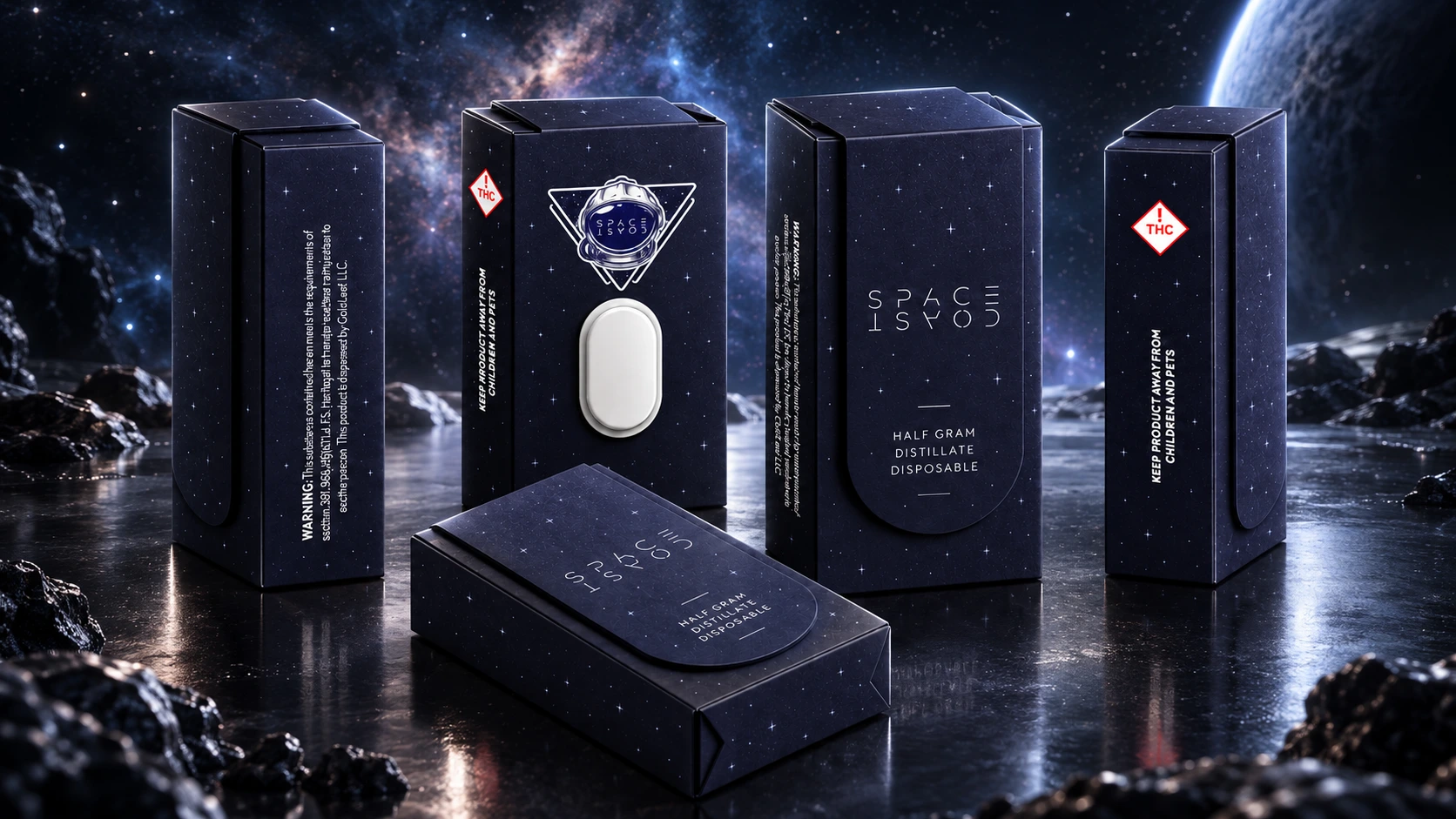 Space Coast — Space-themed packaging showcase